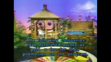Wheel of Fortune closing credits, 6/3/94