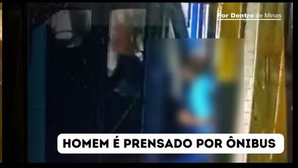 Homem é prensado por ônibus após falha mecânica em Ponte Nova