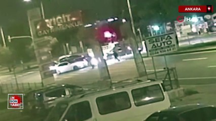 Ankara’da karşıdan karşıya geçerken aracın çarptığı yaya yaralandı