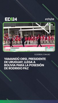 Yamandú Orsi, presidente de Uruguay, llega a Bolivia para la posesión de Rodrigo Paz