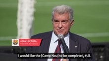 Laporta hopes to host Messi testimonial at Camp Nou