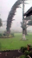 Ventos fortes em Itapiranga, no Extremo Oeste de SC