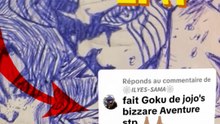 Et si Goku rejoignait l’univers de JoJo’s Bizarre Adventure ? 😤 (Dessin au Bic)