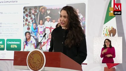Claudia Curiel presenta avances del programa Cultura Comunitaria