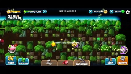 Diggy's Adventure, Haunted Mansion 3, Ghost Hunt, Tasks of the Story only.