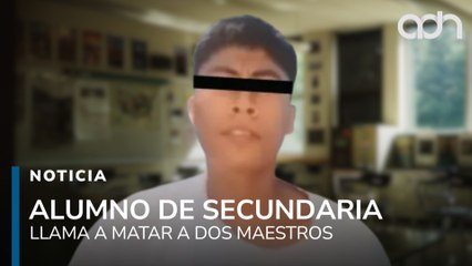 Alumno de 13 años llamó a otros alumnos a matar a dos maestros de su escuela