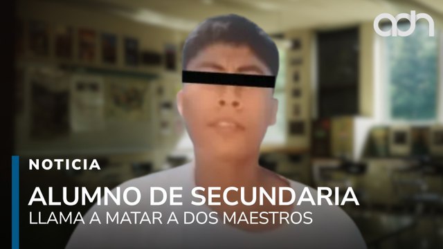 Alumno de 13 años llamó a otros alumnos a matar a dos maestros de su escuela