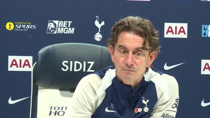 Tottenham manager Thomas Frank previews their Premier League match at home to Manchester United.
