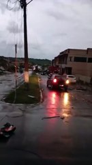 Forte temporal deixa rastro de destruição e pessoas feridas em cidade do Paraná