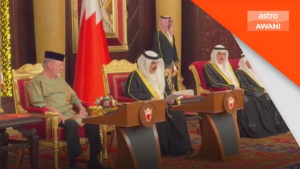 Sultan Ibrahim dirai Raja Bahrain di Istana Sakhir