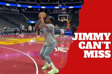 Warriors Jimmy Butler cannot miss from the 3-point line before facing Denver