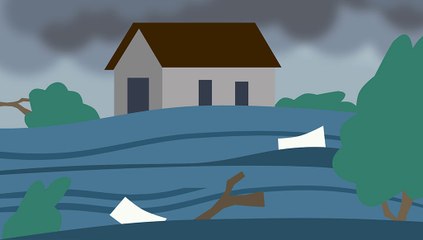 Banjir Rob Rendam Empat Kecamatan di Bandar Lampung