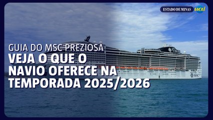 Guia do MSC Preziosa: veja o que o navio oferece na temporada 2025/26