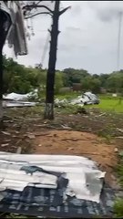 Temporal destrói casas e ginásio de escola em SC