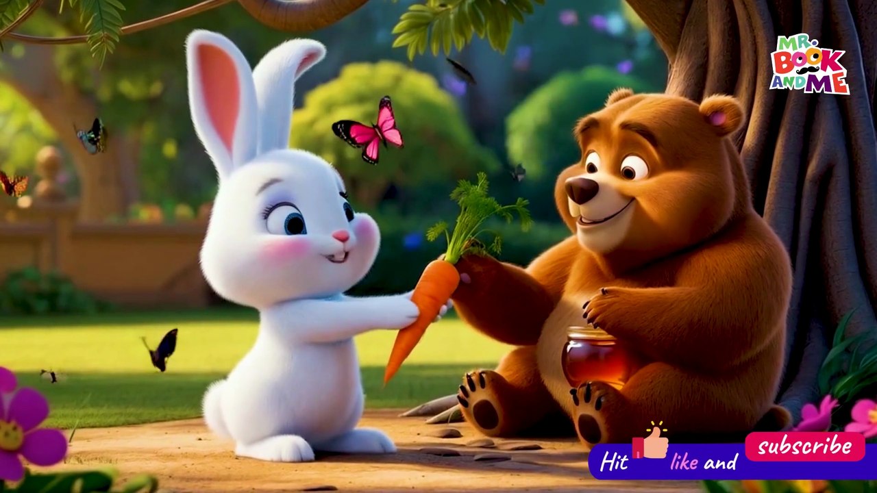 The Clever Rabbit and the Clumsy Bear🐇🐻 -  English Moral Stories -  Bedtime Stories