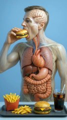 what really happens while you eating fast food inside your body？😱😱#fyp #anatomy