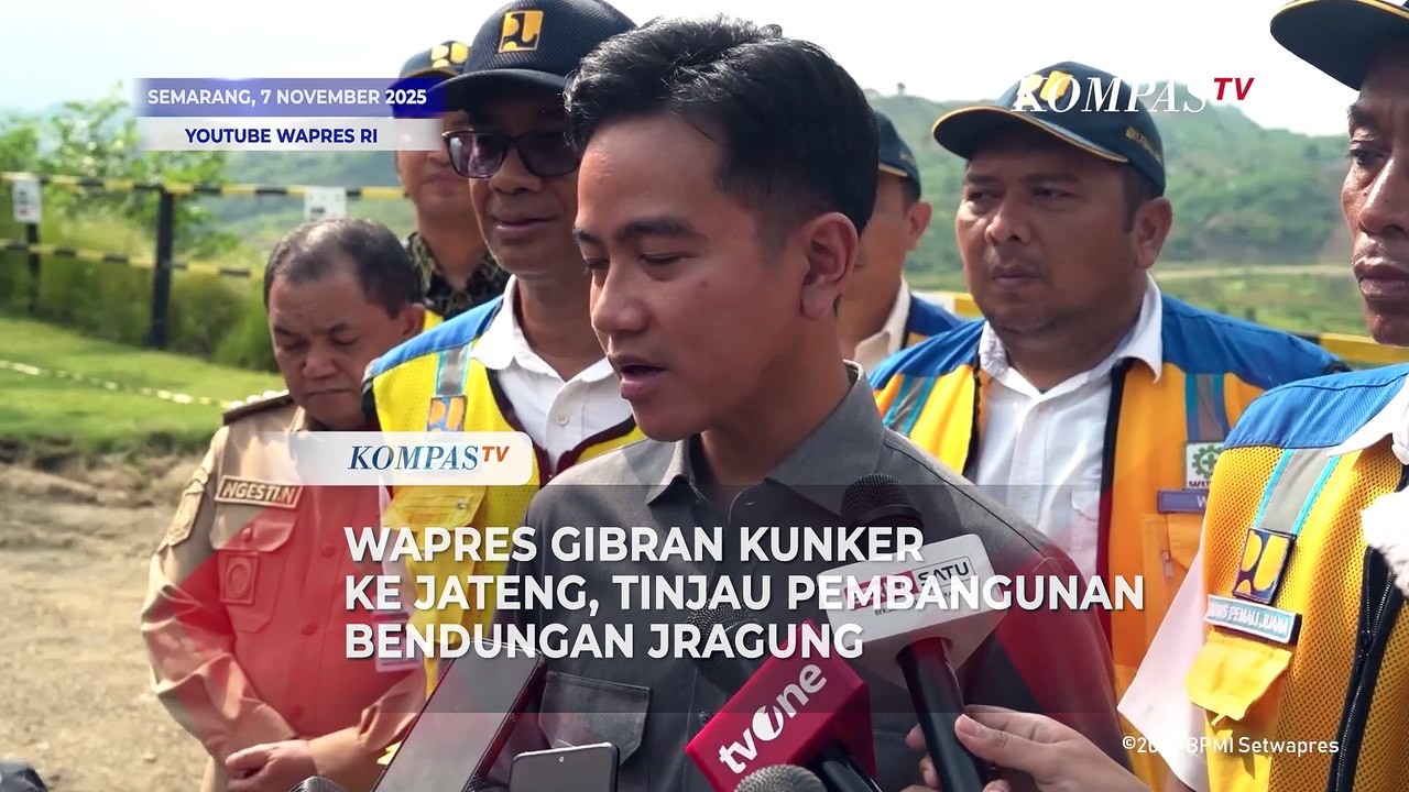 Wapres Gibran Kunker ke Jateng, Tinjau Pembangunan Bendungan Jragung