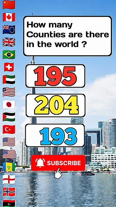 How many countries are there in the world 🌎?
