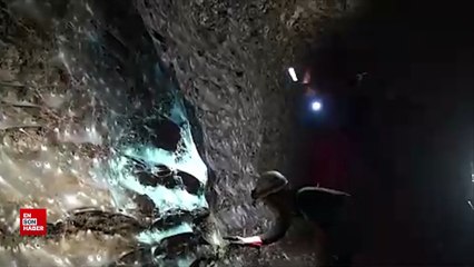 Arnavutluk-Yunanistan sınırında bir mağarada "dünyanın en büyük örümcek ağı" bulundu