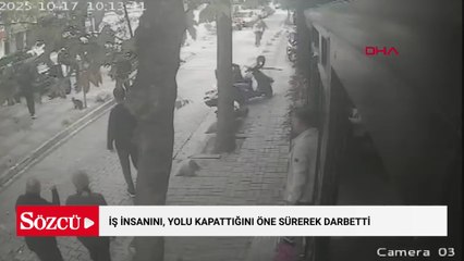 Bakırköy'de sokakta kedi besleyen iş insanını, yolu kapattığını öne sürerek darbetti