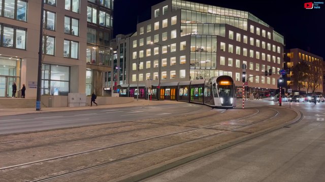 Luxembourg city | Tramway de Nuit | Luxembourg Bretagne Télé