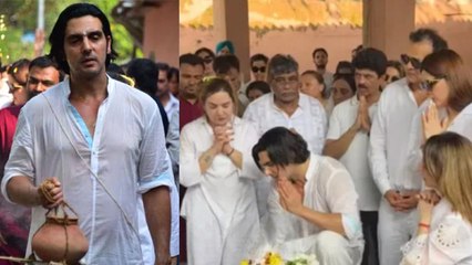 Zarine Katrak Antim Darshan:Zayed Khan ने Mother के Antim Sanskar पर क्यों पहना Janeu,Public Troll