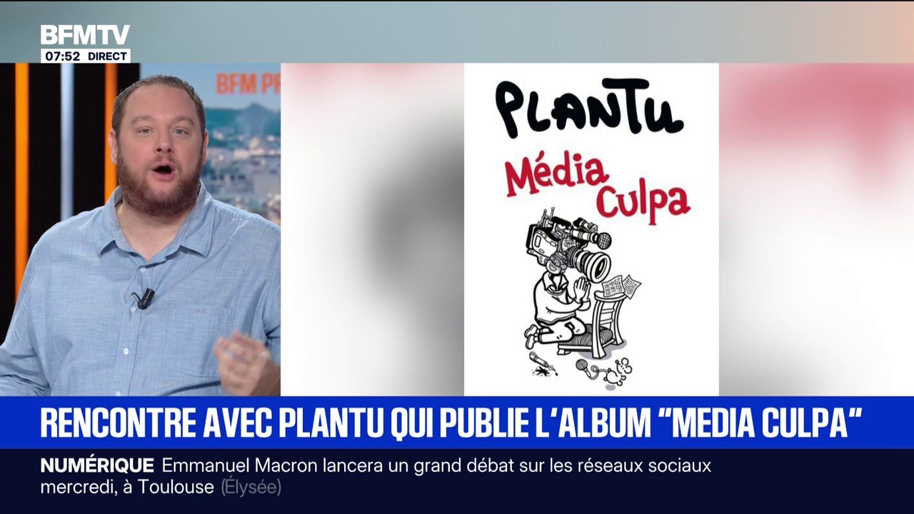 SIGNÉ BFM - "Un dessin réussi, c'est un dessin qui invite à aller vers l'essentiel (...) le boulot des journalistes": rencontre avec Plantu qui publie l'album 'Média Culpa"