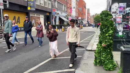 She  freaked out so hard. Bushman prank