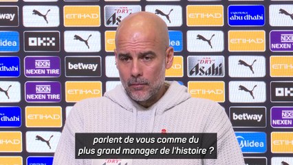 Guardiola : "Le meilleur de tous les temps ? Les gens ont tout à fait raison"