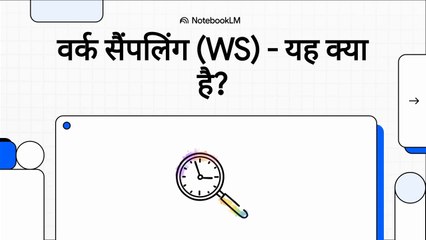 1 Work Sampling (WS) - What is it?