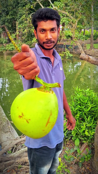 I Cut This Beautiful Green Coconut Easily — Perfect ASMR