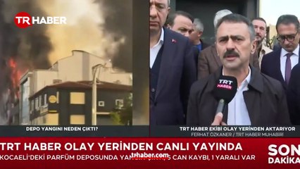 Yangın sonra patlama sesleri yükseldi! Parfüm fabrikasında yangın: Yaralılar var!