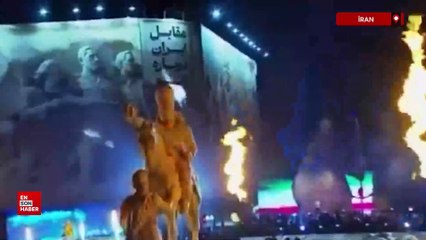 İran'da görkemli heykel açılışı