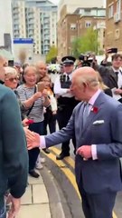 His Majesty King Charles III greets his admirers at the Chaffield Medical Centre.|Bath uk