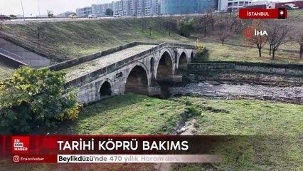 Beylikdüzü'nde 470 yıllık Haramidere Köprüsü içler acısı halde