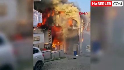 Kocaeli’de 6 kişinin öldüğü yangından tüyler ürperten görüntü: Alevlerin arasından öylece çıkıp geldi