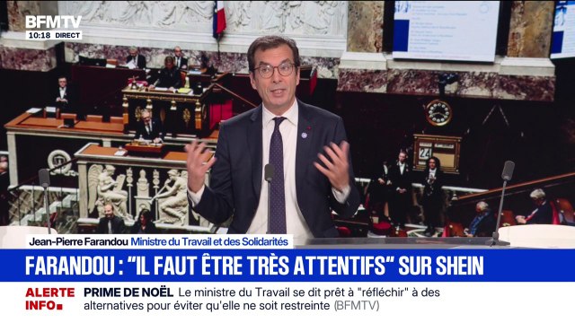 Shein: Nous devons nous défendre , estime Jean-Pierre Farandou, ministre du Travail et des Solidarités