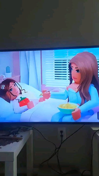Amber is trying to feed Olive some soup because she is sick/Amberry and Olive_popz