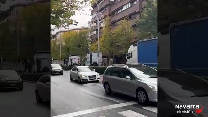 Los transportistas toman Pamplona con una nueva 'camionada'