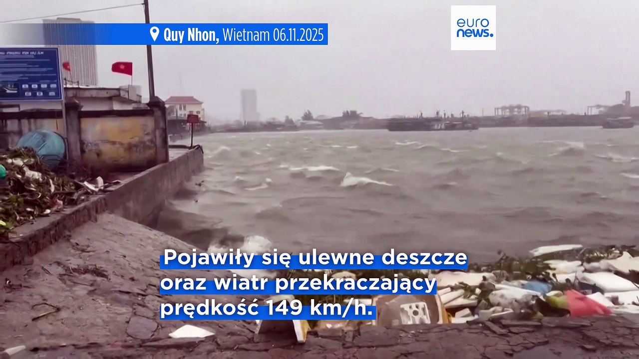 Co najmniej pięć osób zginęło w wyniku uderzenia tajfunu Kalmaegi w Wietnamie