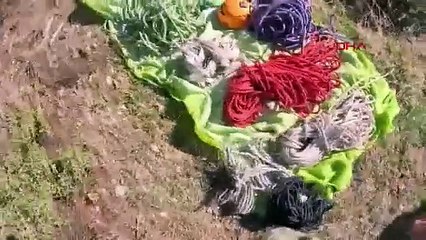 Burdur'dan nefesleri kesen görüntü: Sosyal medya fenomeni 90 metrelik obruğun zeminine indi