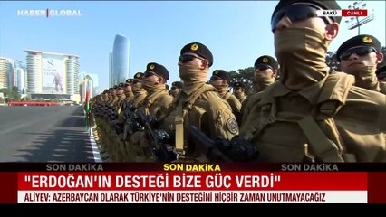 Karabağ Zaferi'nin 5. yıldönümü... Aliyev: Bir gün bile geri adım atmadık