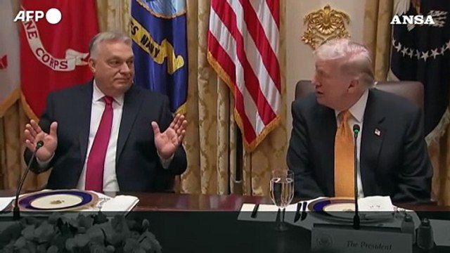 Trump riceve Orban alla Casa Bianca: La guerra in Ucraina finira' presto