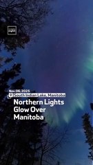 Northern Lights Glow Over Manitoba