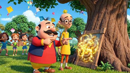 Motu Patlu aur Magic Painting 🖌️ | Funny 3D Cartoon | New Adventure in  Furfuri Naga