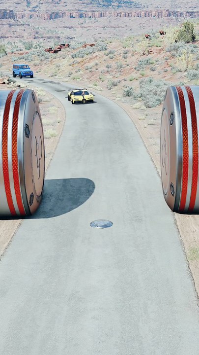 Realistic BeamNG Drive car crash physics. Watch in