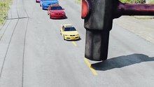 Realistic BeamNG Drive car crash physics. Watch in