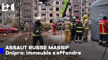 La Russie attaque massivement les villes ukrainiennes — images choquantes d'un bâtiment endommagé