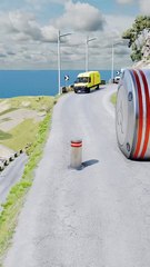 Realistic BeamNG Drive car crash physics. Watch in
