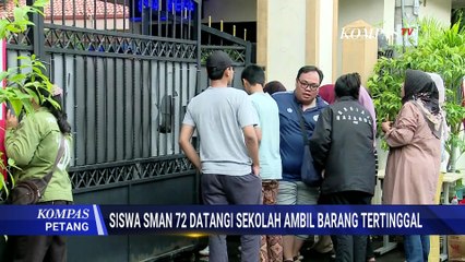 Penampakan SMAN 72 Jakarta Pasca-Ledakan, Sejumlah Siswa Ambil Barang di Sekolah | KOMPAS PETANG